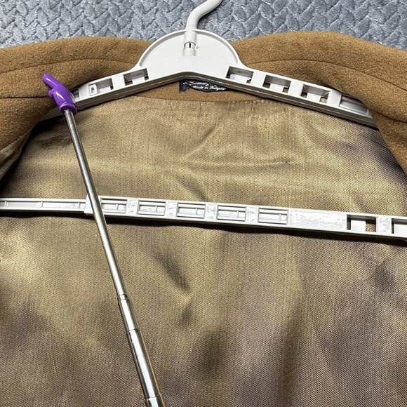 Baracuta Cashmere Wool Bomber Jacket 2XT Brown Tan Soft Gold Lined Bulgaria READ - Picture 14 of 16